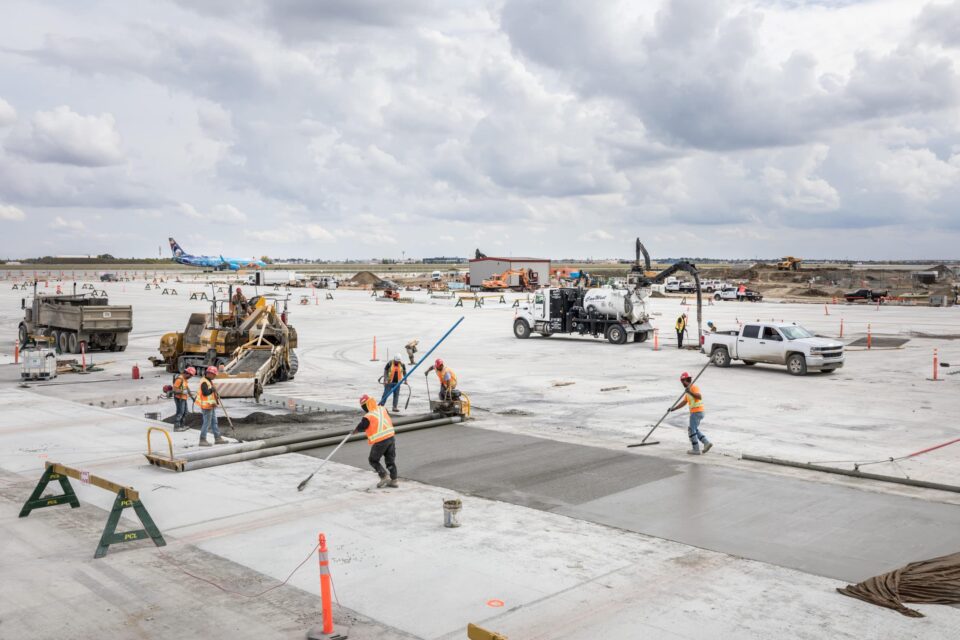 CarbonCure Dufferin Pour At Calgary Airport For WestJet