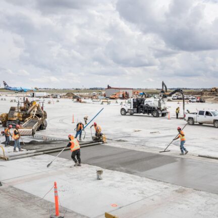 CarbonCure Dufferin Pour At Calgary Airport For WestJet