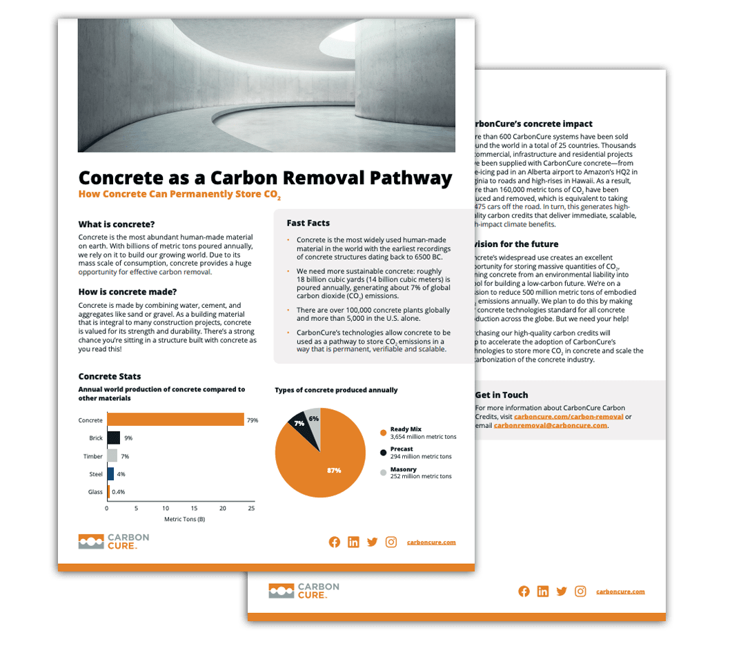 Concrete as a Carbon Storage Pathway