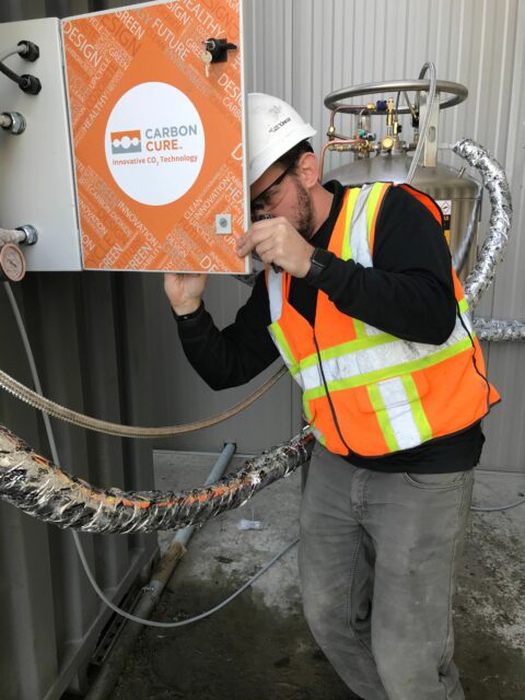 CarbonCure Field Engineer Installation Of Valve Box 1