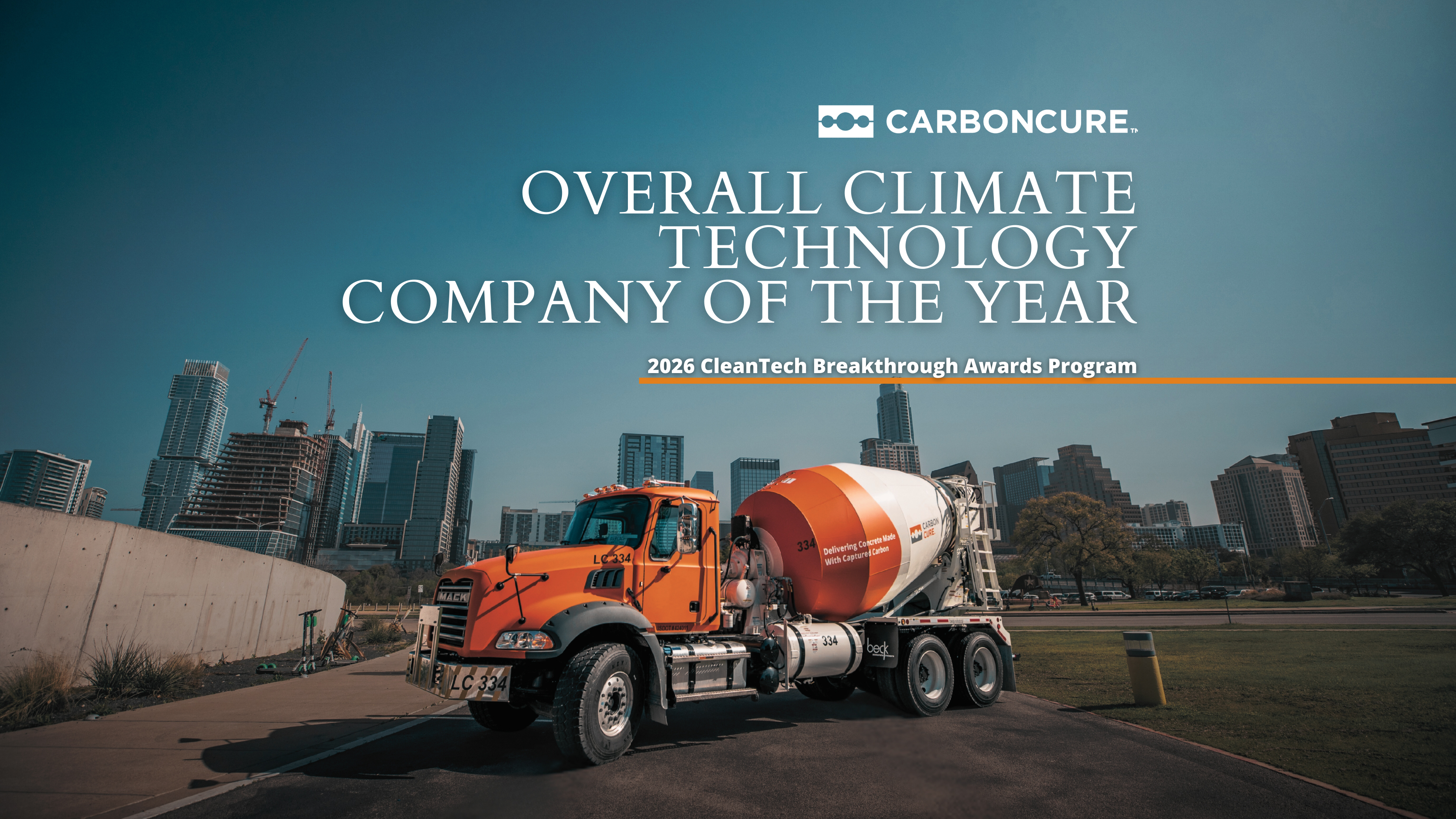 CarbonCure Named Overall Climate Technology Company of the Year Thumbnail